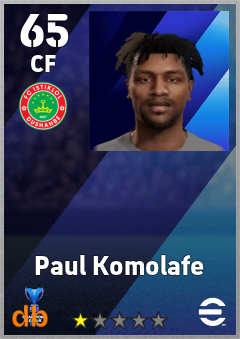 Paul Komolafe — CF, OVR 65, MAX 65