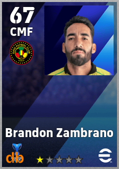 Brandon Zambrano — CMF, OVR 67, MAX 67
