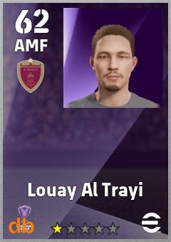Louay Al Trayi — AMF, OVR 62, MAX 62