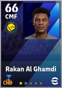 Rakan Al Ghamdi — CMF, OVR 66, MAX 66