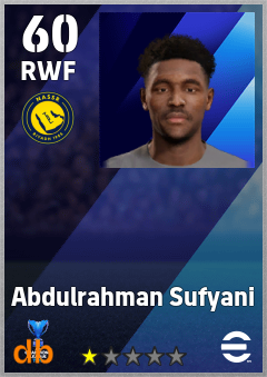 Abdulrahman Sufyani — RWF, OVR 60, MAX 60