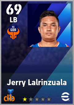 Jerry Lalrinzuala — LB, OVR 69, MAX 69