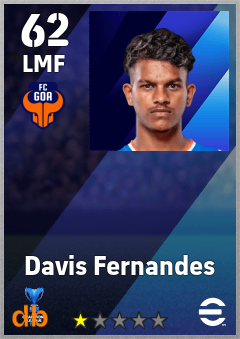Davis Fernandes — LMF, OVR 62, MAX 62