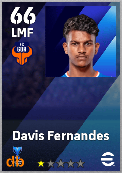 Davis Fernandes — LMF, OVR 66, MAX 66