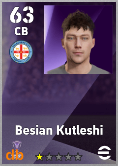 Besian Kutleshi — CB, OVR 63, MAX 63