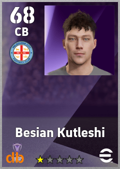Besian Kutleshi — CB, OVR 68, MAX 68