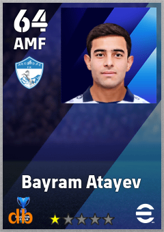 Bayram Atayev — AMF, OVR 64, MAX 64