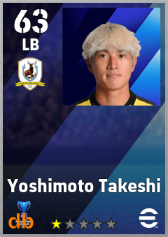 Yoshimoto Takeshi — LB, OVR 63, MAX 63