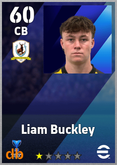 Liam Buckley — CB, OVR 60, MAX 60