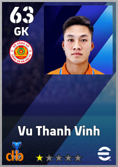 Vu Thanh Vinh — GK, OVR 63, MAX 63