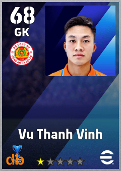 Vu Thanh Vinh — GK, OVR 68, MAX 68