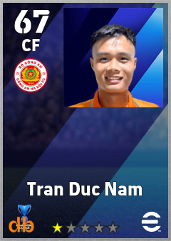 Tran Duc Nam — CF, OVR 67, MAX 67