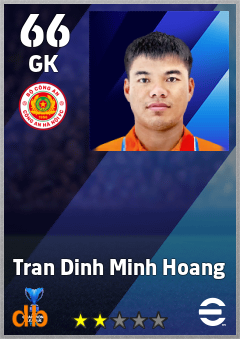 Tran Dinh Minh Hoang — GK, OVR 66, MAX 66