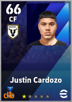 Justin Cardozo — CF, OVR 66, MAX 66