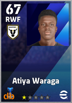 Atiya Waraga — RWF, OVR 67, MAX 67