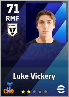 Luke Vickery — RMF, OVR 71, MAX 71