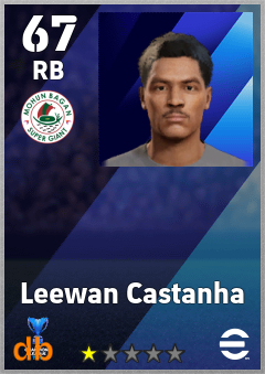 Leewan Castanha — RB, OVR 67, MAX 67