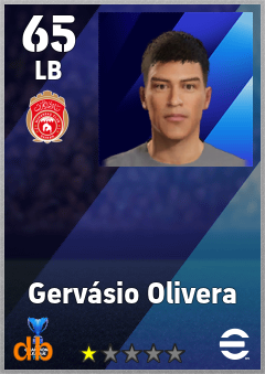 Gervásio Olivera — LB, OVR 65, MAX 65