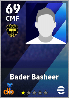 Bader Basheer — CMF, OVR 69, MAX 69