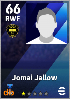 Jomai Jallow — RWF, OVR 66, MAX 66