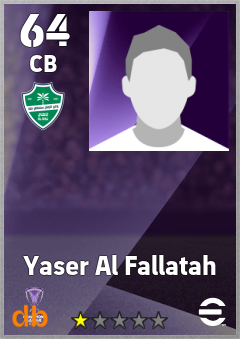Yaser Al Fallatah — CB, OVR 64, MAX 64