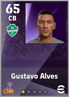 Gustavo Alves — CB, OVR 65, MAX 65