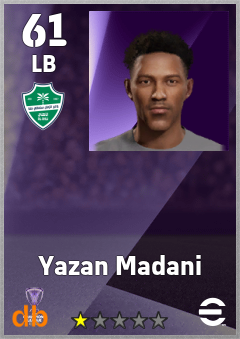 Yazan Madani — LB, OVR 61, MAX 61