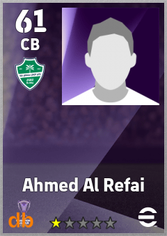 Ahmed Al Refai — CB, OVR 61, MAX 61