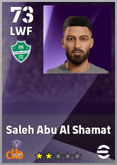 Saleh Abu Al Shamat — LWF, OVR 73, MAX 73