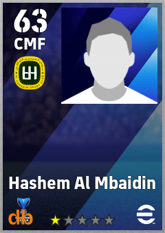 Hashem Al Mbaidin — CMF, OVR 63, MAX 63