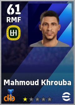 Mahmoud Khrouba — RMF, OVR 61, MAX 61