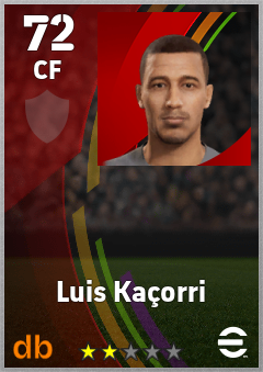 Luis Kaçorri — CF, OVR 72, MAX 72