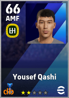 Yousef Qashi — AMF, OVR 66, MAX 66
