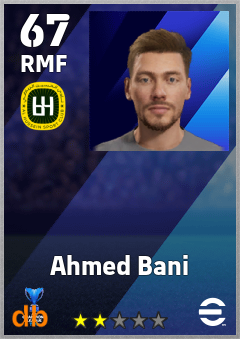 Ahmed Bani — RMF, OVR 67, MAX 67