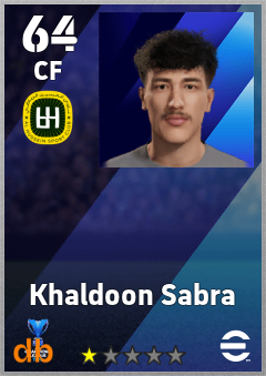 Khaldoon Sabra — CF, OVR 64, MAX 64