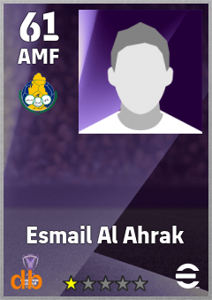 Esmail Al Ahrak — AMF, OVR 61, MAX 61
