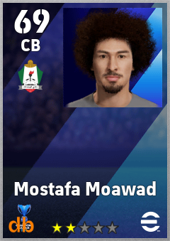 Mostafa Moawad — CB, OVR 69, MAX 69