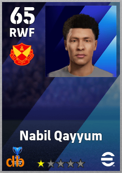 Nabil Qayyum — RWF, OVR 65, MAX 65