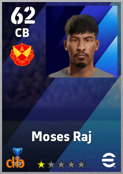 Moses Raj eFootball player card