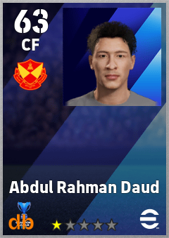 Abdul Rahman Daud eFootball player card