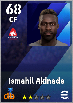 Ismahil Akinade — CF, OVR 68, MAX 68