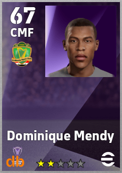 Dominique Mendy — CMF, OVR 67, MAX 67