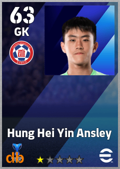 Hung Hei Yin Ansley — GK, OVR 63, MAX 63