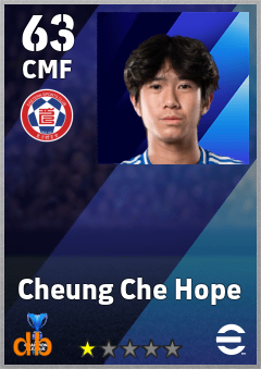Cheung Che Hope — CMF, OVR 63, MAX 63