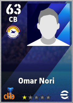 Omar Nori — CB, OVR 63, MAX 63