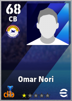 Omar Nori — CB, OVR 68, MAX 68
