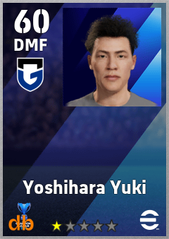 Yoshihara Yuki — DMF, OVR 60, MAX 60