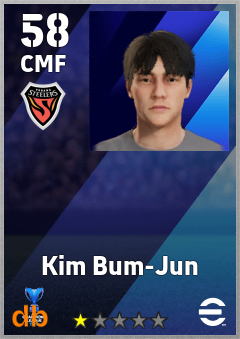 Kim Bum-Jun — CMF, OVR 58, MAX 58