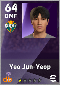 Yeo Jun-Yeop — DMF, OVR 64, MAX 64