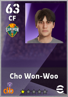 Cho Won-Woo — CF, OVR 63, MAX 63